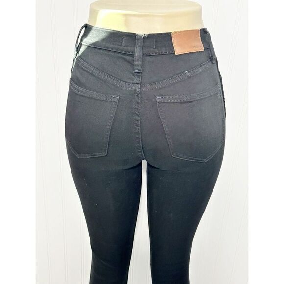 Madewell Women's 10" High Riser High Rise Skinny Skinny Jeans Black‎ 24 - Picture 5 of 15
